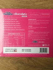 Sealed 12 Pieces Pink Pussy Cat Choco Power Chocolate 5x Stronger Chocolate VIP