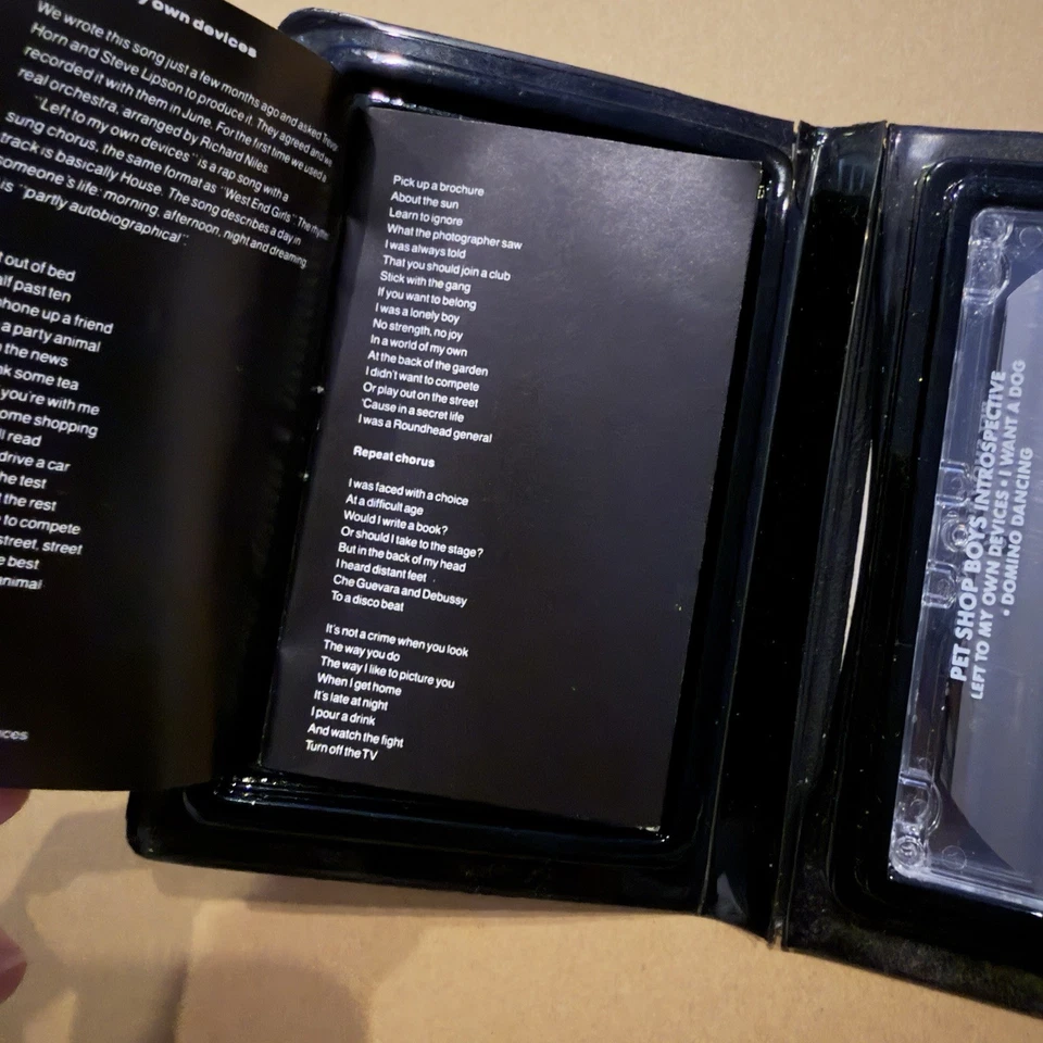 Pet Shop Boys - Introspective USA 🇺🇸 PROMO Cassette Mini VHS Case RARE! EX - Image 4 of 4