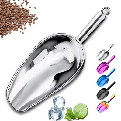 Stainless Steel Ice Scooper for Ice Maker Ice Bucket Freezer Dog Food Scoop, 8oz
