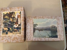 Vtg Joseph K. Straus Wood Jigsaw Puzzles Lot Of 2, Over 100 Pieces Each Complete