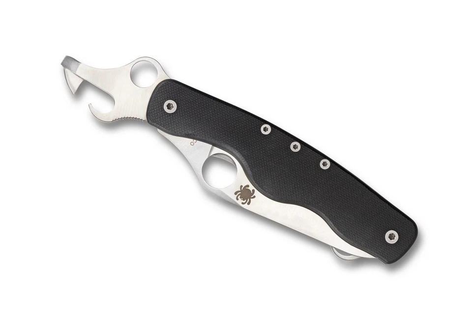 Cuchillo de bolsillo Spyderco Knives ClipiTool Standard Liner Lock negro G-10 C208GP Foto 3 de 4