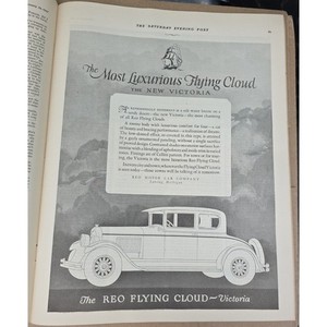 1927 REO Flying Cloud Victoria Vintage Car Advertisement