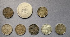 Job lot 8 pre 1920 0.925 British silver coins | Edward, George