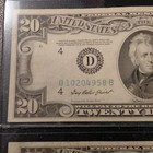 1950 B (Two)  $20  (Twenty) Dollar  Federal Reserve Banknotes - Cleveland, OH — photo 3