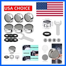 6Pcs Bathroom Faucet Aerator Replacement with Brass Shell 15/16 Inch 24mm Ext...