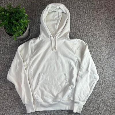 Champion Men's White and Cream Hoodie