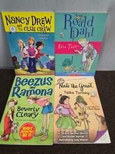 Kids Readers Lot of 4 Books Roald Dahl Beverly Cleary Nacy Drew 