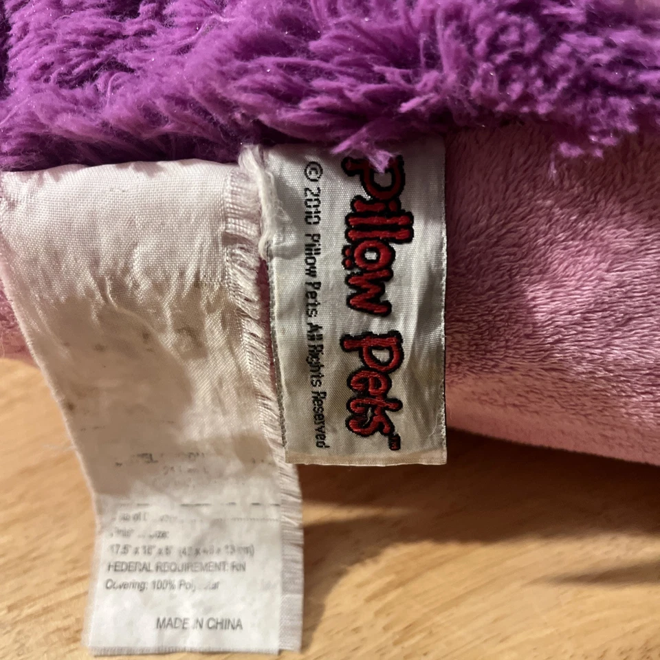  Limited 2011 Edition Pillow Pets 11 Inch Pee Wees Purple Pink Dreamy Ladybug - Image 4 of 4