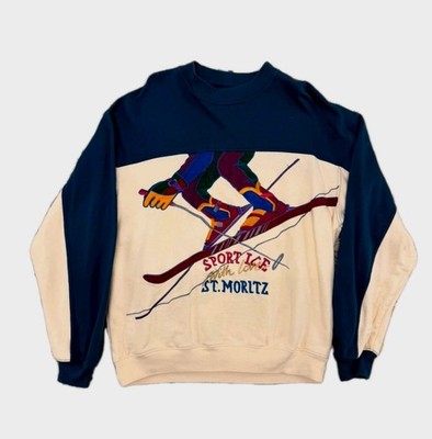 Iceberg  Pullover Sport  Ice  90s Vintage Gr. XL/ L  St.Moritz Ski Vintage  Best