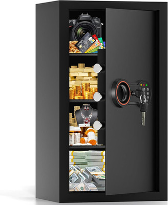 6.0 Cu Ft Large Safe Box for Home Use, 27.6''H Heavy Duty Home Safe with Combinat