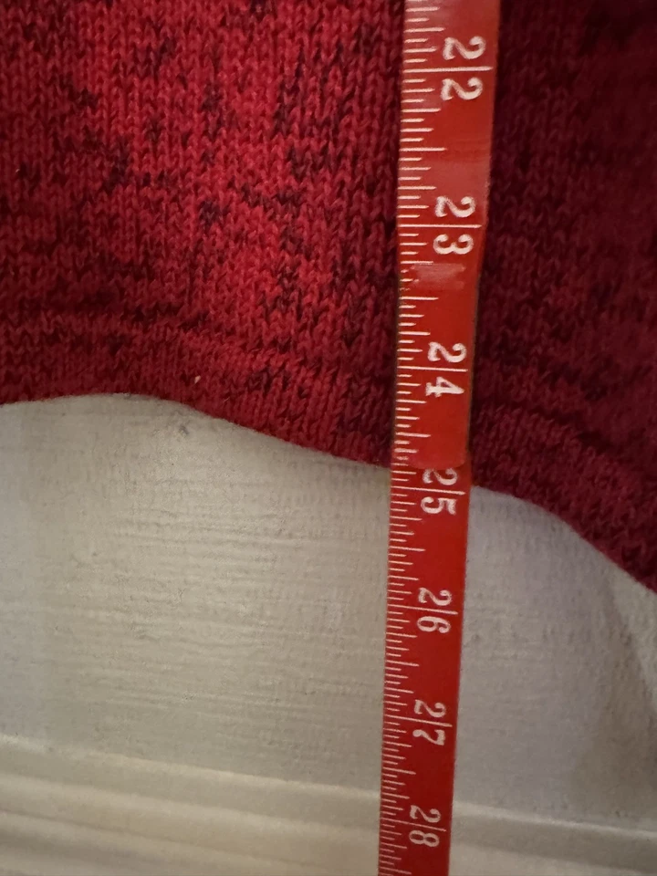 Cárdigan suéter vintage Mandal Bay para mujer talla S rojo muñeco de nieve vacaciones divertido o feo Foto 3 de 4