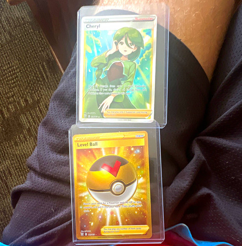 Pokemon TCG Battle Styles Cheryl 159/163 Full Art Holo + Level Ball 129/163