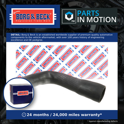 Turbo Hose fits CITROEN C8 2.0D Front Lower 2006 on Charger B&B 0382GZ Quality