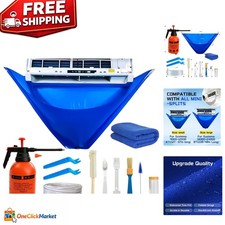 Mini Split Cleaning Kit 13Pcs with High Pressure Sprayer Waterproof Cover Large