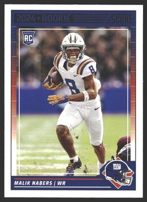 Malik Nabers #306 2024 Score New York GiantsRC Rookie