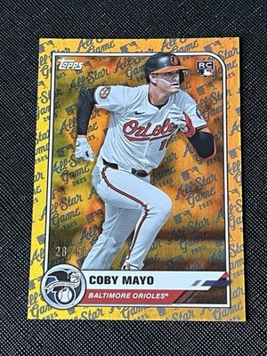 2025 Topps All Star Game Coby Mayo (RC) /50 Gold FOIL #93 Baltimore Orioles