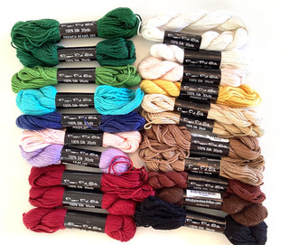 Pepper Pot 100% Silk Thread lot of 21