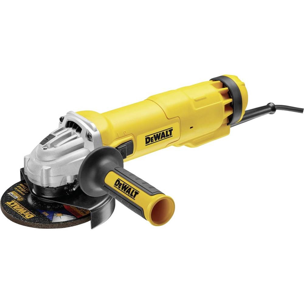 Meuleuse 125 mm DEWALT DWE4217-QS 1200 W à haute productivité et protection anti-poussière