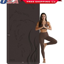 Extra-Large Non-Slip Yoga Mat Thick TPE Cushion Exercise Fitness Portable New