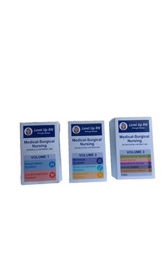 Level Up RN Medical-Surgical Nursing Study Flashcards 3 Volumes 2020