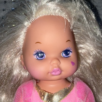 Mattel Lil Miss Magic Jewels Doll 80s Pink Dress Shoes Blonde Vintage 1988