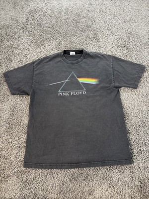 Vintage Pink Floyd Dark Side Of The Moon T Shirt Mens XL Black Anvil Y2K