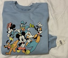 Disney Mickey Friends Sweatshirt Crewneck Pullover Long Sleeve Size XL NWT