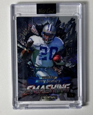 2026 Wild Card Barry Sanders 1/1 Smashing Just The Hits Insert JSMBK3-BS
