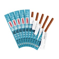 Chomps Grass-Fed and Finished Sea Salt Beef Jerky Snack Sticks 10-Pack - Keto...