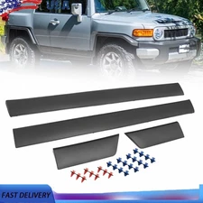 Set of 4 Outside Driver & Passenger Door Molding Fit Toyota 2007-2014 FJ Cruiser