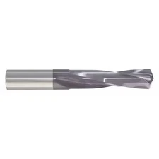 Screw Machine Drill Bit, 3/8 In Size, 135  Degrees Point Angle, Solid Carbide,