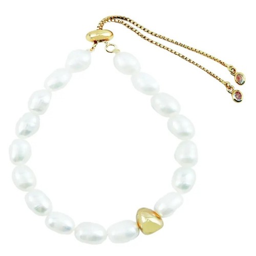 Panacea Freshwater Pearl Slider Bracelet