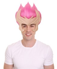 Adult Men's American Comic Book Mutant Superhero Pink Wig, HM-1672