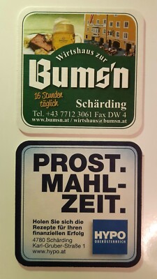 BAUMGARTNER BIER___Bums'n / HYPO OÖ___Bierdeckel Österreich