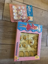 Vintage 1994 Barbie 12 China Tea Set Miniature Dishes  17 Piece Party Set