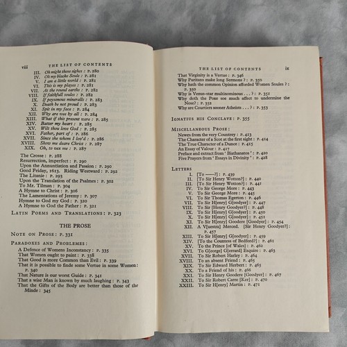 1955 Vintage John Donne Poetry & Prosa Nonesuch Library Red Cloth Edition 📚 - Bild 7 von 22