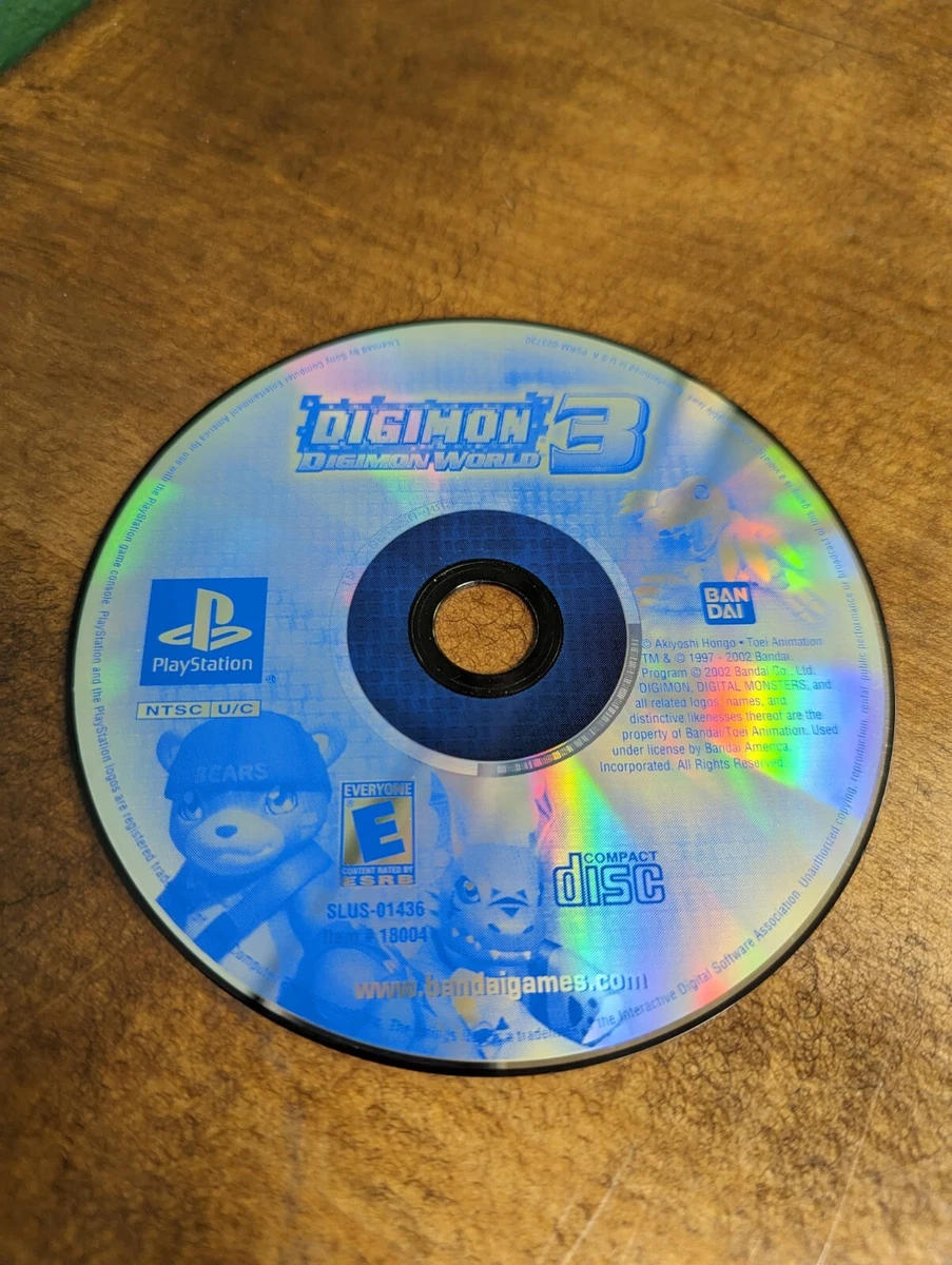 Digimon World 3 III PlayStation 1 PS1 Disc Only Tested