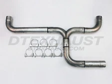 DK-500 EXHAUST 409 STAINLESS DIESEL DUAL STACK KIT 5 INCH DIFFERENT TRENDS 