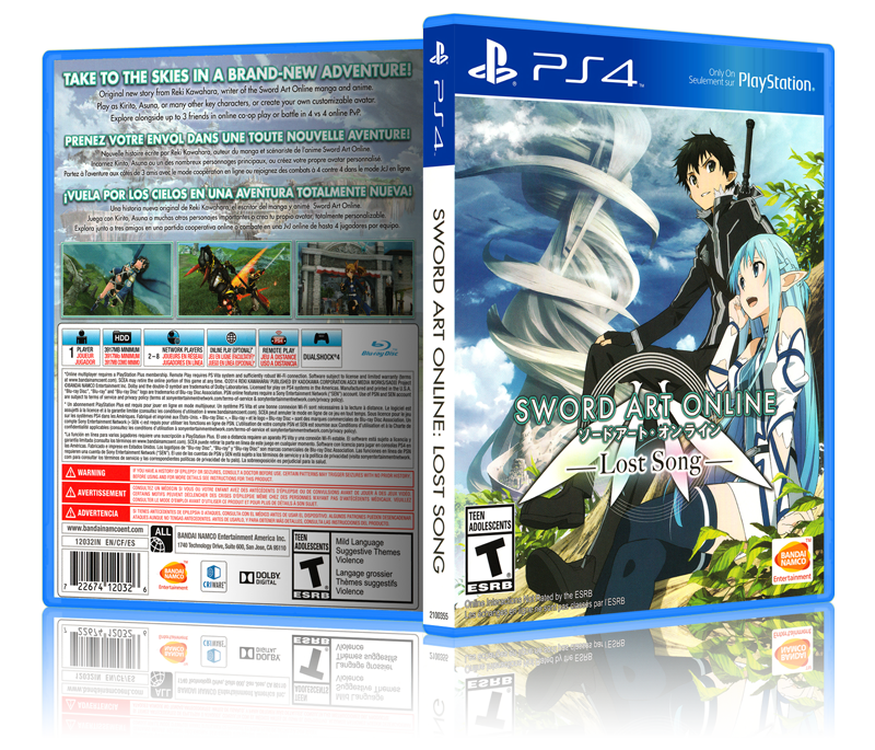 Sword Art Online: Lost Song - Replacement PS4 Cover and Case