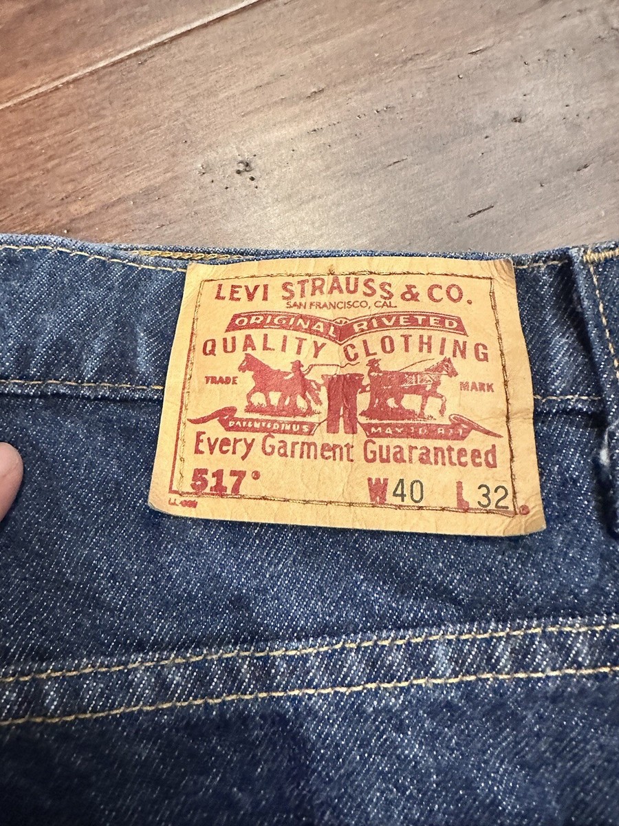 ^*^様 極上　Levi's リーバイス　517 80s made in USA Vintage 80s USA Levi's 517 Red Tab Boot Cut Denim Jeans. Actual