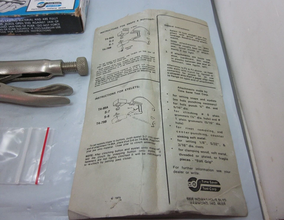 Alicates de bloqueo de mordazas rectas Petersen Dewitt Vice Grip 10R 10" EE. UU. Ahorro de tiempo Foto 4 de 4