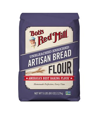 Bob's Red Mill Artisan Bread Flour 5 lb (Pack Of 8)
