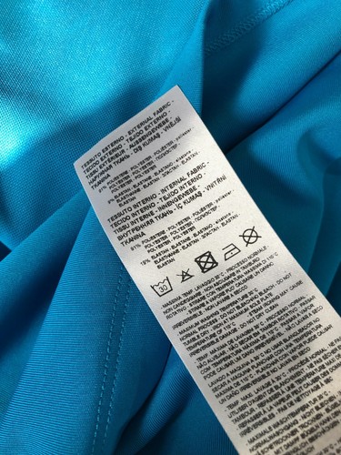 BNWT Armani Exchange blue mesh layered midi dress S NEW sleeveless athleisure - Picture 10 of 12