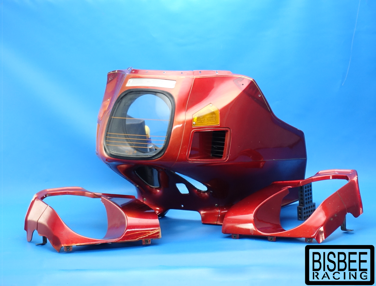 BMW 82-95 R80RT R100RT AIRHEAD FRONT FAIRING COWL COMPLETE RED ROT