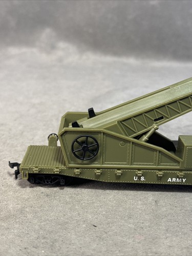 Vintage Ho Scale Model Power Flat Car With Launcher No Missles Used - Picture 8 of 15