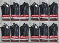 12 PAIRS Men's BLACK Snap-On LOW PROFILE Socks LARGE *FREE SHIP* MADE IN USA NEW