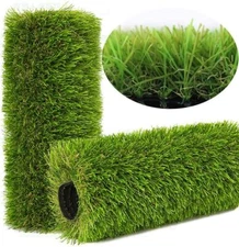 Custom Artificial Grass Mat Synthetic Landscape Fake Lawn Pet Dog Turf Garden