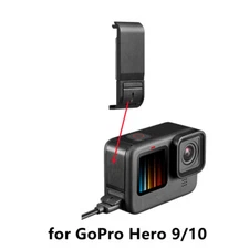 Battery Side Cover for GoPro Hero 10 9 Removable Battery Door Lid Charging Case