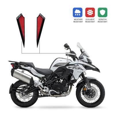 Adesivi 3D Laterali Per BENELLI TRK 502 X 500 2021-2022 | Rosso Resinato | Made In Italy | 2 Pezzi - Foto 3