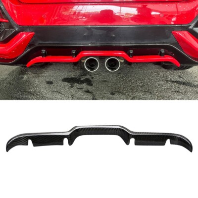For 17-21 Honda Civic FK7 10Th Hatchback Carbon Fiber Rear Bumper ...